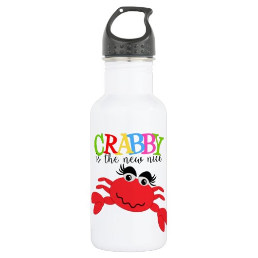 Crabby - Bouteille d'eau (18 oz) (Devant)