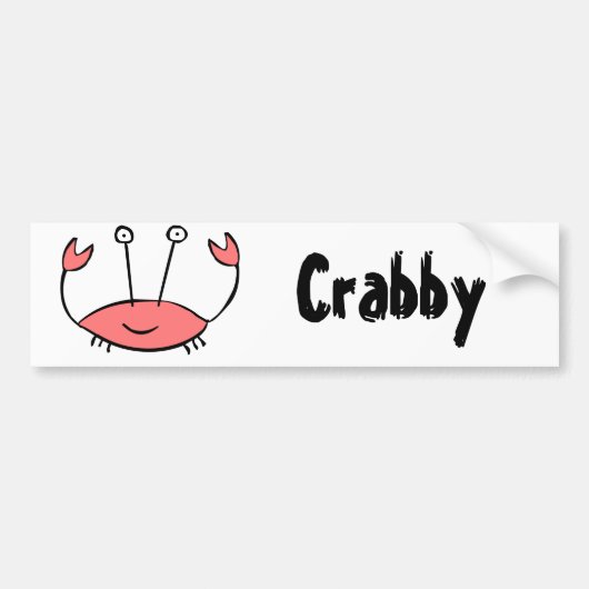 Crabby Bumpersticker (Voorkant)