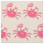 Crabby Crab Design Fabric Stof (Swatch)