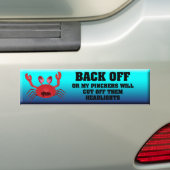 Crabby Crabby Bumpersticker (Op auto)
