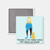 Crabby Feminisme Magnet Magneet (Voorkant / Achterkant)