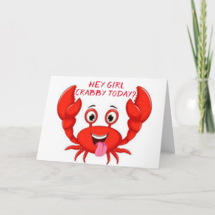 CRABBY "GIRL FRIEND" HUMOR VOOR JE VERJAARDAG KAAR KAART