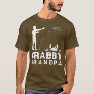 Crabby Grandpa Funny Crabbing Pun Crab Vist Cra T-shirt