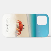 Crabby Mais mignon - iPhone 12 Coque dur (Verso (horizontal))