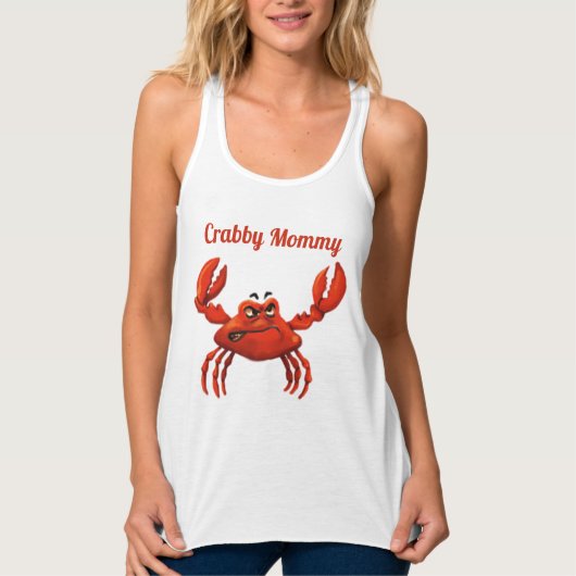 Crabby mama tanktop (Voorkant)