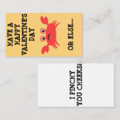 Crabby Mini Valentijn Notitiekaartje (Voorkant / Achterkant)