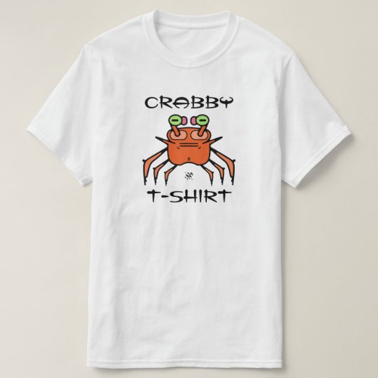 Crabby t-shirt blague v1 (Design devant)