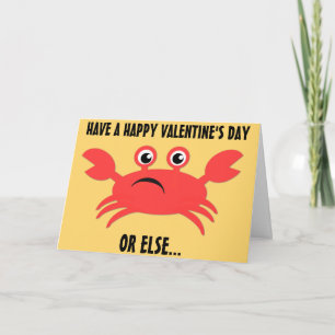 Crabby Valentijn Feestdagen Kaart