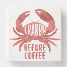 Crabby voor Coffee Red Waterverf Crab