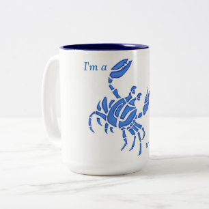 Crabby voor koffie tweekleurige koffiemok