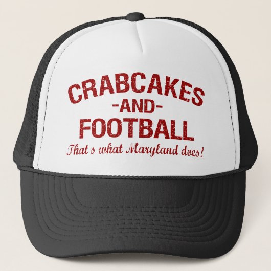 Crabcakes en Football Trucker Pet (Voorkant)