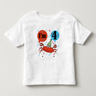 Crabe 4e anniversaire Tshirts et cadeaux