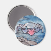 Crabe avec aimant cardiaque (Recto/Verso)