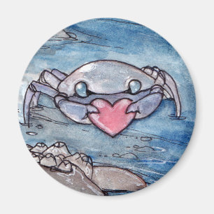 Crabe avec aimant cardiaque