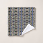 Crabe bleu Abstrait (Gant de toilette)