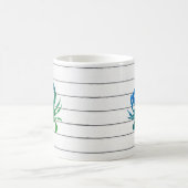 Crabe bleu Aquarelle Peinture Mug (Centre)