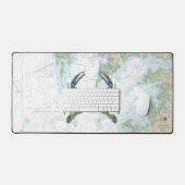 Crabe bleu avec carte marine de la baie Chesapeake (Clavier et souris)