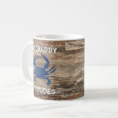 Crabe bleu Pas de crabe Attitudes Café Mug (Devant gauche)