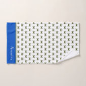 Crabe bleu vert Gris Nautique Serviette de bain cô (Serviette à main)