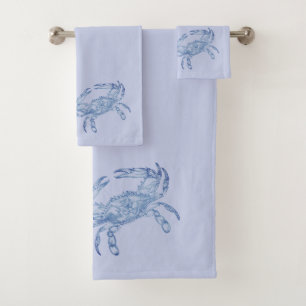 crabe bleu vintage -lilas mou