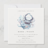Crabe bouché Corail Couples nautiques Invitation d (Devant)
