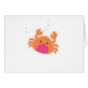 Crabe caricaturale orange