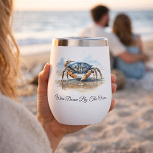 Crabe de plage à l'aquarelle, personnalisé