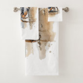 Crabe de plage aquarelle (En situation)