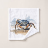 Crabe de plage aquarelle (Gant de toilette)