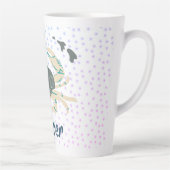 Crabe du cancer moderne Zodiac Latte Mug (Droite)
