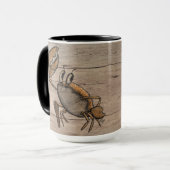 Crabe et Hibiscus Mug 15oz (Devant gauche)