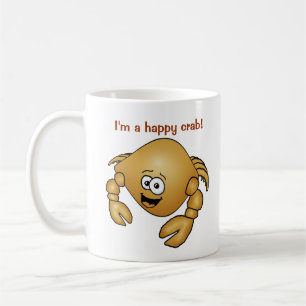 Crabe heureux sur une tasse !