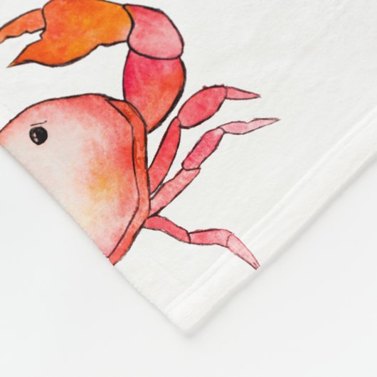 Crabe mer créature mignon flece couverture (Coin)