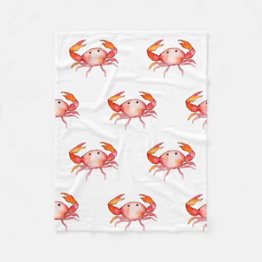 Crabe mer créature mignon flece couverture (Devant)