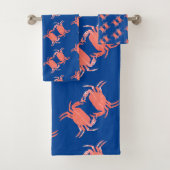 Crabe Motif douche bleue (En situation)