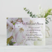 Crabe Pomme en fleurs mariage Faire-part (Debout devant)