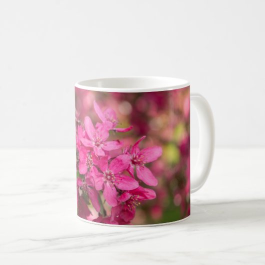 Crabe Pomme Fleurit Café Mug (Devant droit)