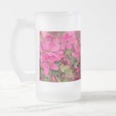 Crabe Pomme fleurit Verre Froid Bière Mug (Gauche)