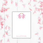 Crabe Rose Custom Chic | Post-it Côtiers