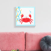 Crabe rouge sous la toile de mer Imprimer (Insitu(Salon))