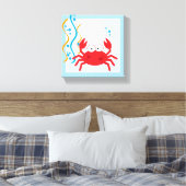 Crabe rouge sous la toile de mer Imprimer (Insitu(Chambre))