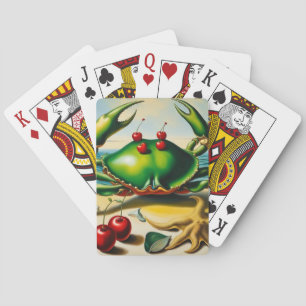 Crabe Sur La Plage Cartes De Jeu