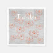 Crabes serviettes en papier personnalisé (Devant)