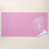 Crabes sur la serviette de plage rose de Shore (Devant)