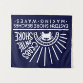 Crabes sur la tapisserie de fond de rivage (Devant (Horizontal))