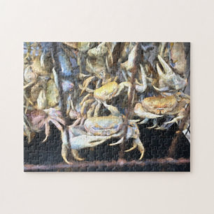 Crabs Crawling Pastel Waterverf Legpuzzel