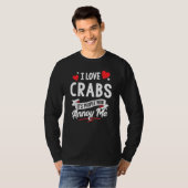 Crabs Design - I Love Crabs T-shirt (Voorkant volledig)