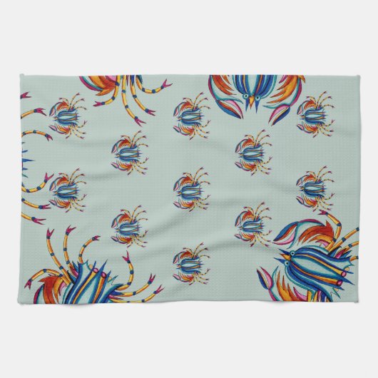 Crabs Eating Crabs Theedoek (Horizontaal)