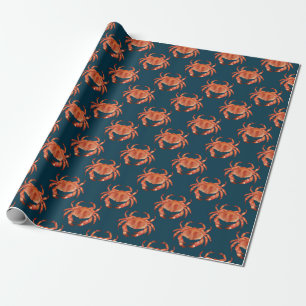 Crabs Seaside Pattern Cadeaupapier