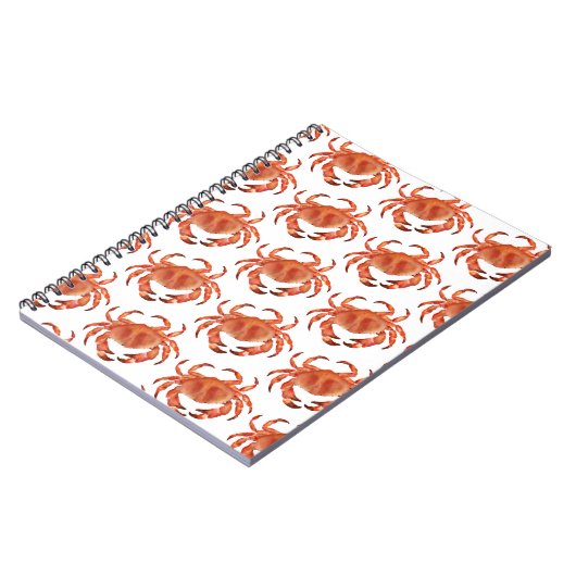 Crabs Seaside Pattern Notitieboek (Linkerzijde)